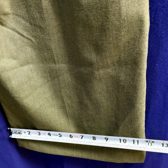 Ryegrass Wide Leg Cropped Trousers Olive Green true color 16 Stretch Culotte Fal - Picture 8 of 13